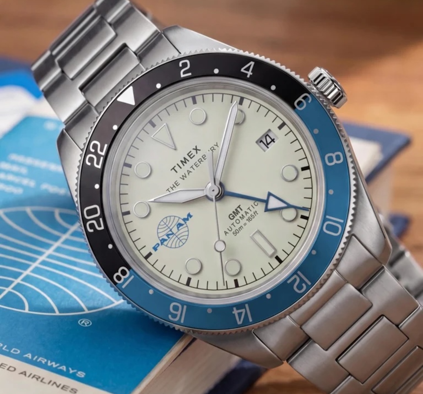 Pan Am x Timex Waterbury Automatic GMT 8