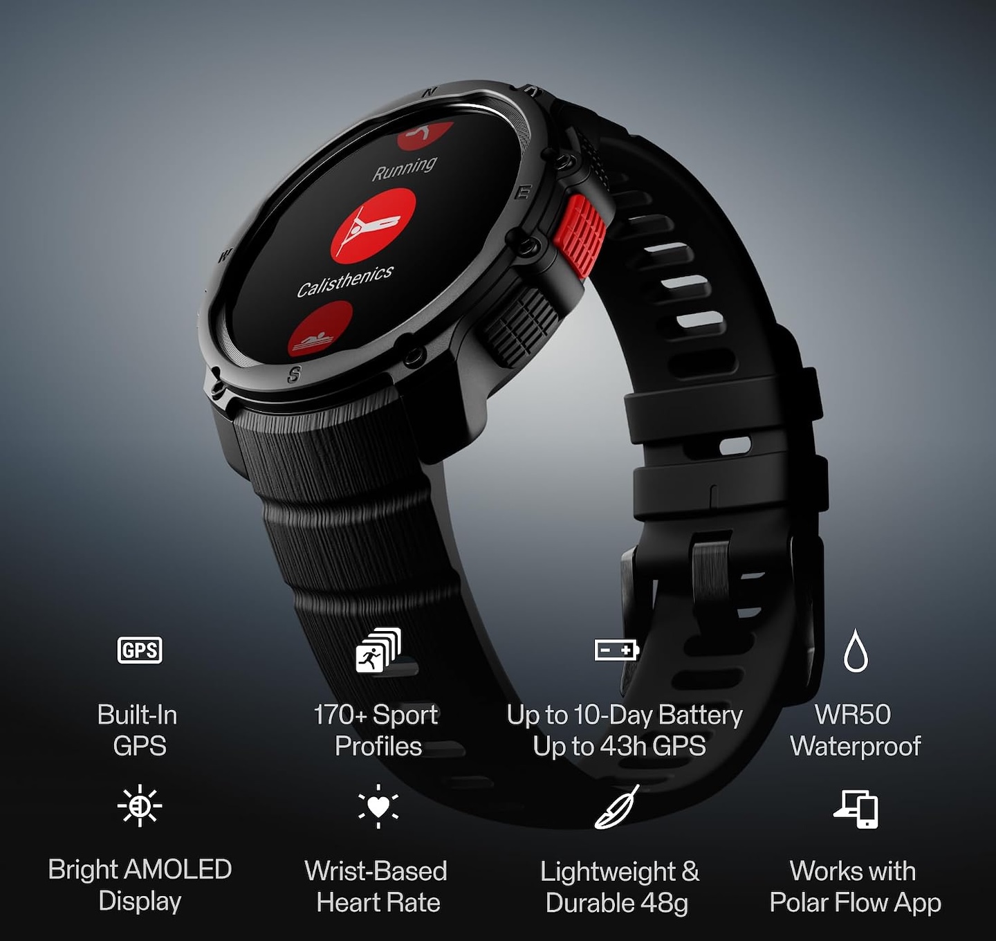 Polar Street X – GPS Running Sports Watch