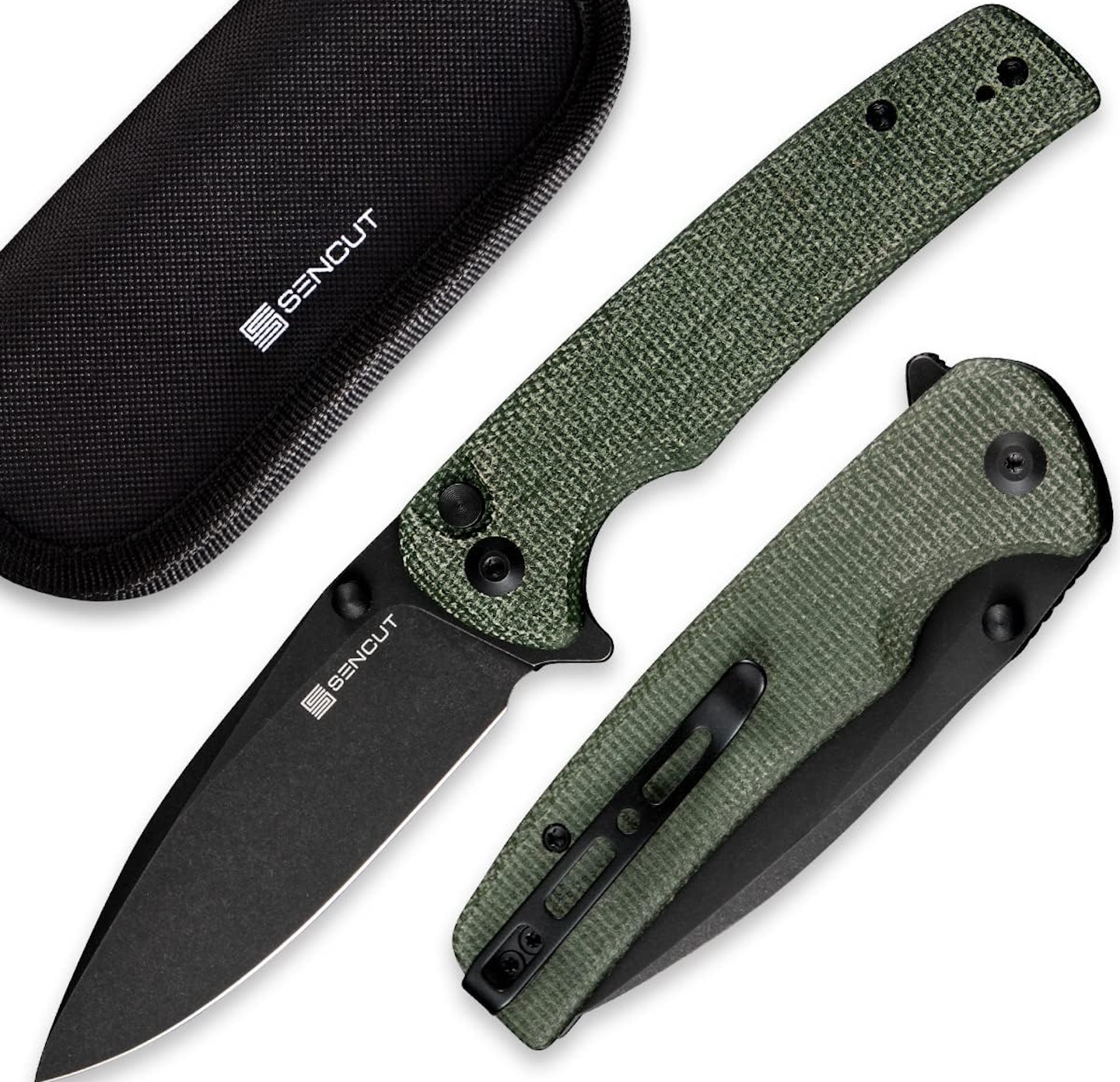 SENCUT Sachse Button Lock Pocket Knife