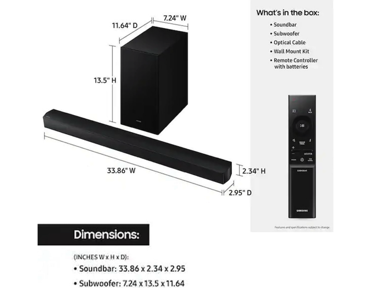 Samsung B Series Soundbar