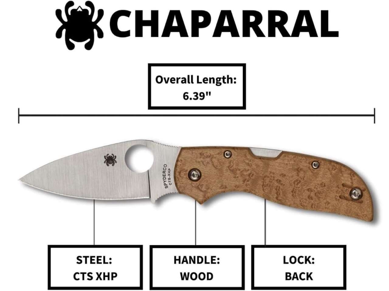 Spyderco Chaparral Folding Pocket Knife