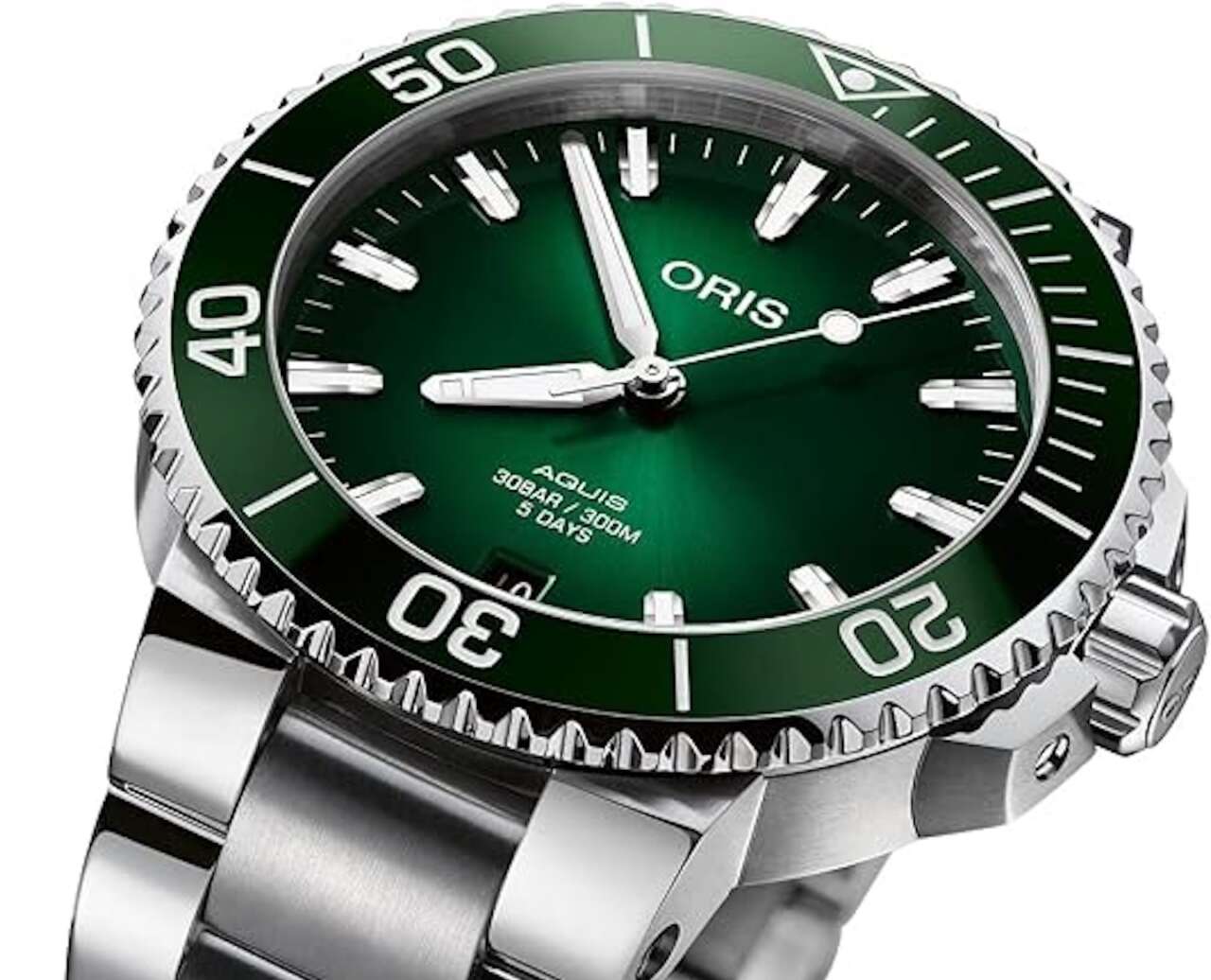 Strap Oris Green Aquis Date in House Calibre 400