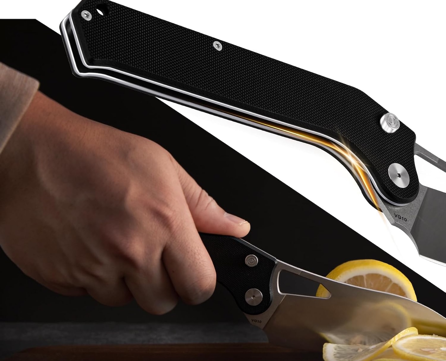 TACRAY Folding Kitchen Chef Knife