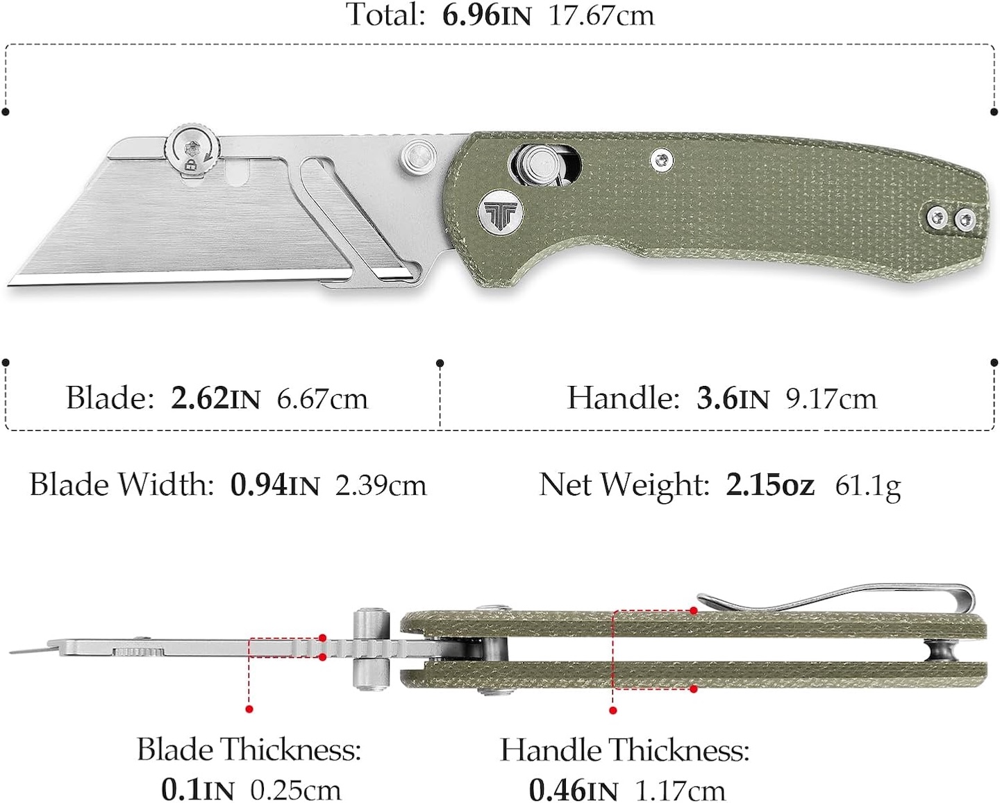 TRIVISA Folding Utility Knife Puppy-GM Design