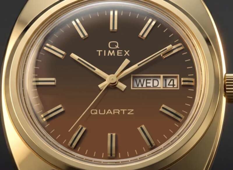 Timex 1978 Day Date Fume Reissue 8