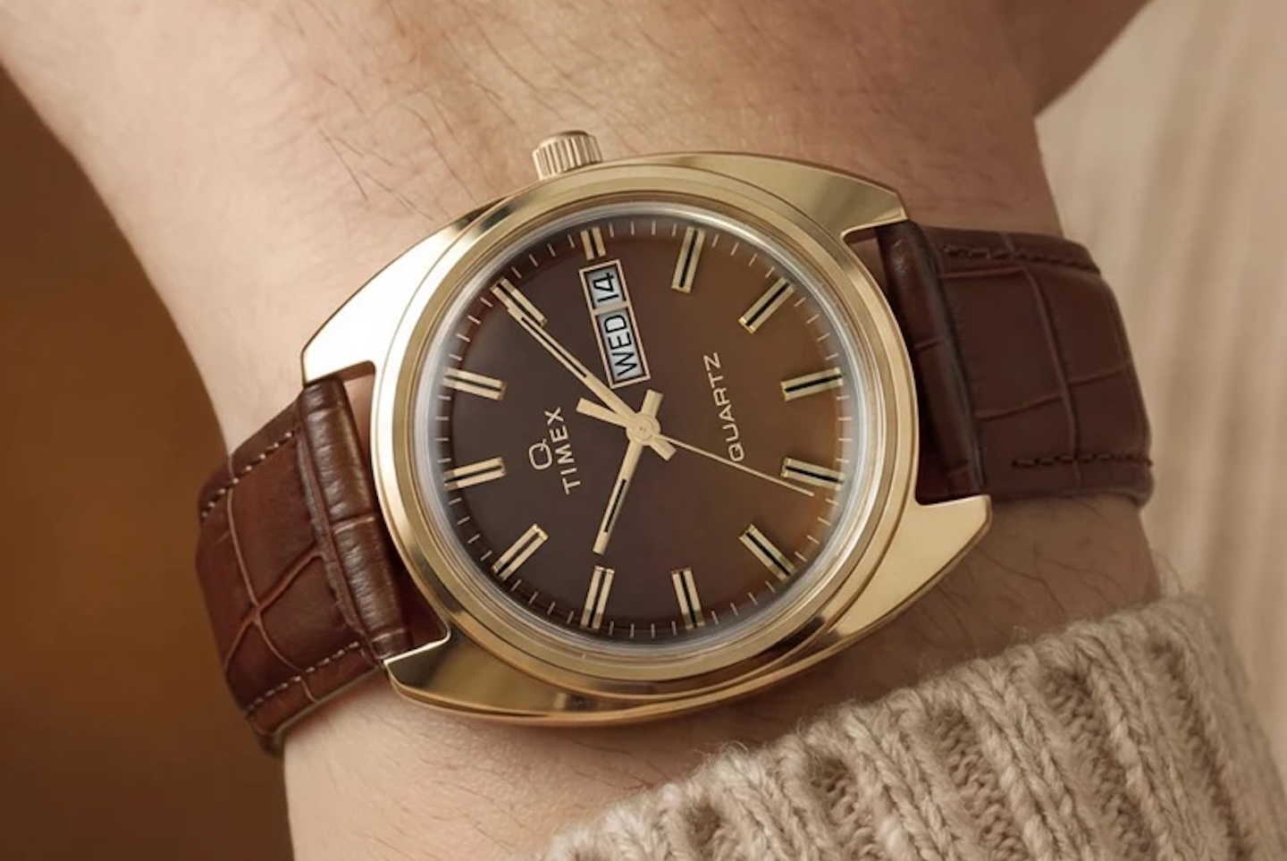 Timex 1978 Day Date Fume Reissue