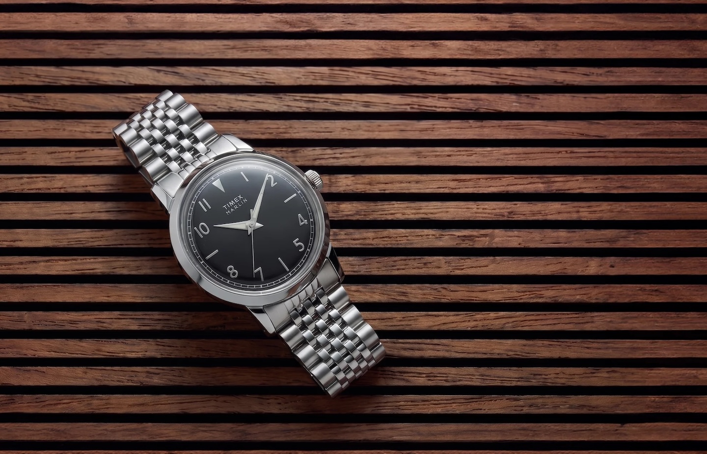 Timex Marlin Quartz 34mm Stainless Steel Bracelet Watch