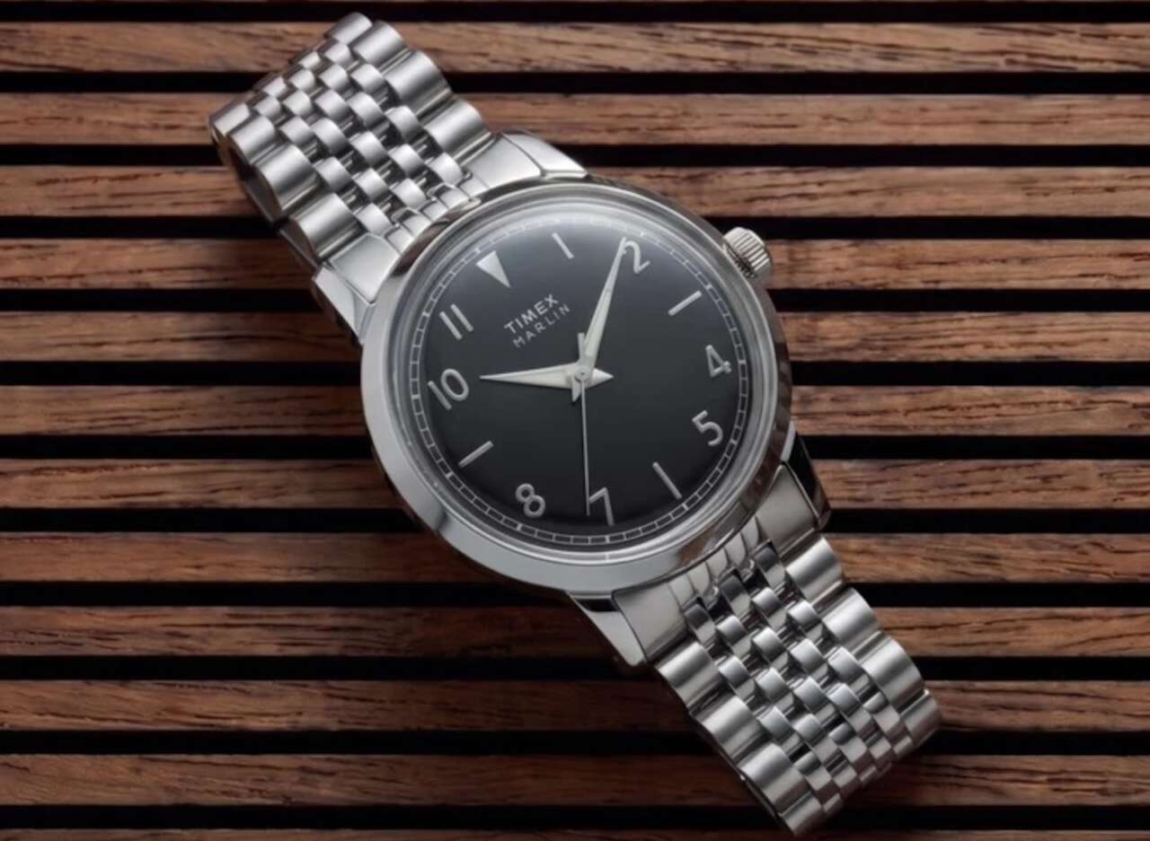 Timex Marlin Quartz 34mm Stainless Steel Bracelet Watch