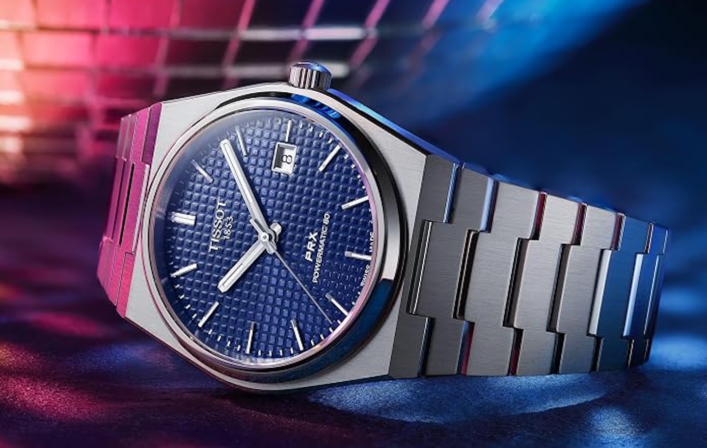 Tissot PRX Swiss Automatic 40mm Blue Dial Mens Watch