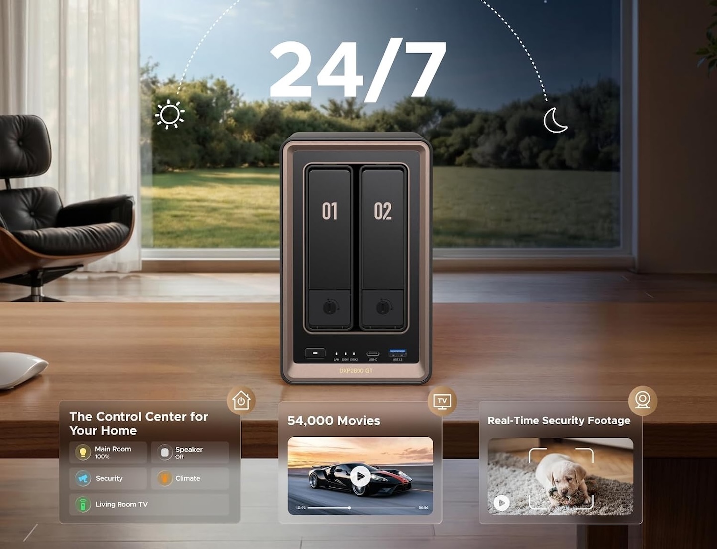 UGREEN DXP2800 GT NAS for Smart Home Enthusiasts