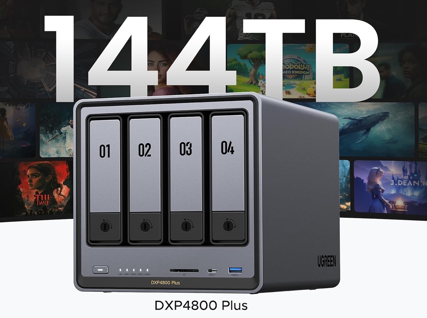 UGREEN DXP4800 Plus 4 Bay NAS for Families