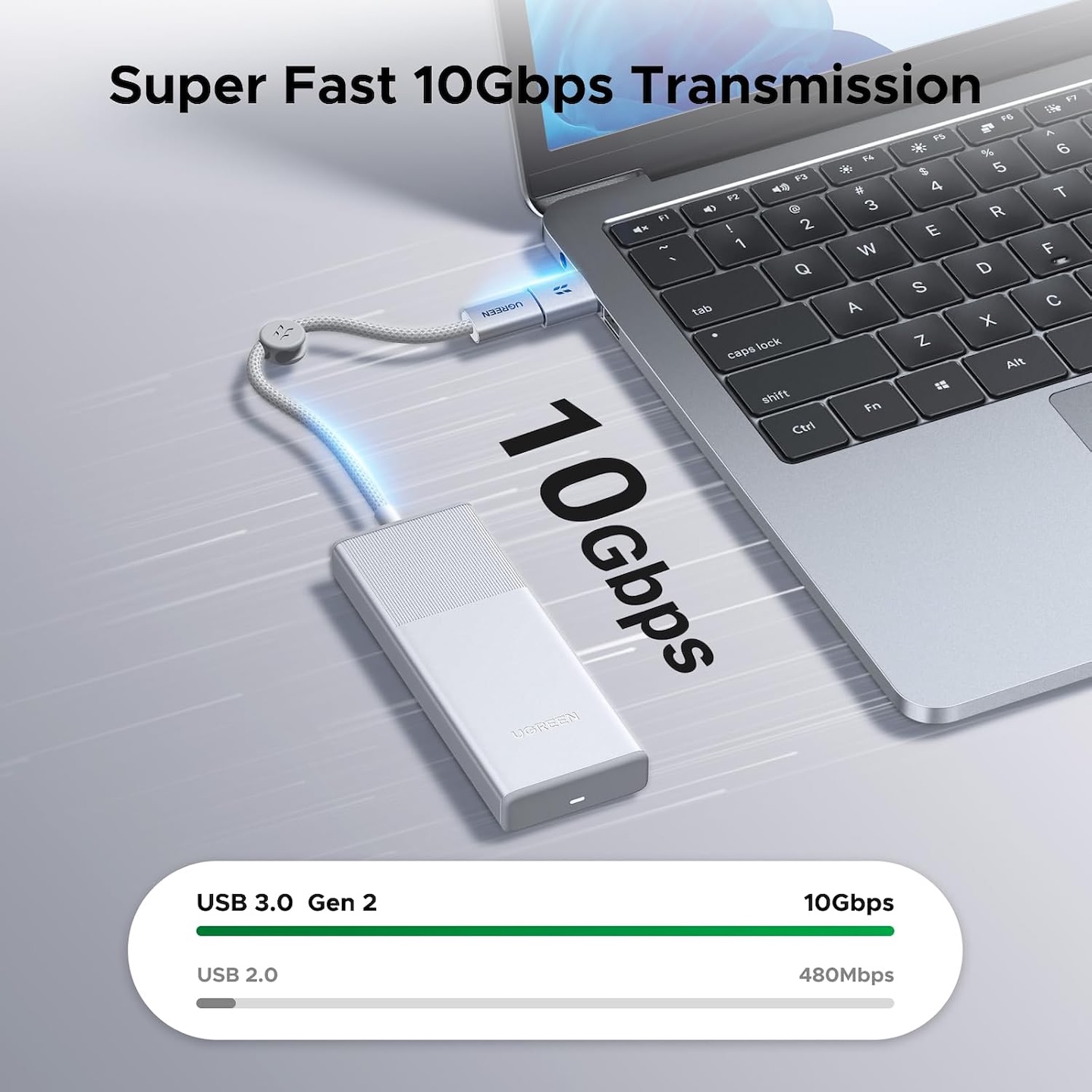 UGREEN M.2 NVMe SSD Enclosure Aluminum 2