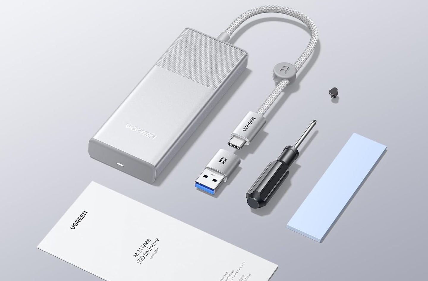 UGREEN M.2 NVMe SSD Enclosure Aluminum 9