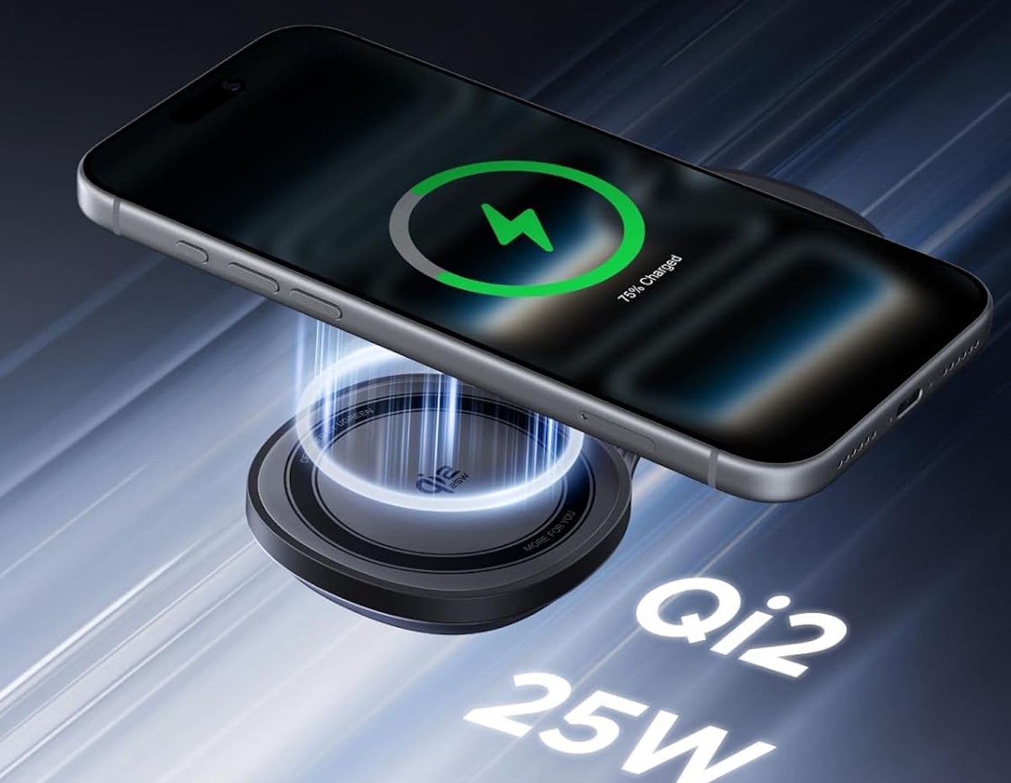 UGREEN MagFlow 25W Pocket Sized 2 in 1 Foldable Wireless Charger 2