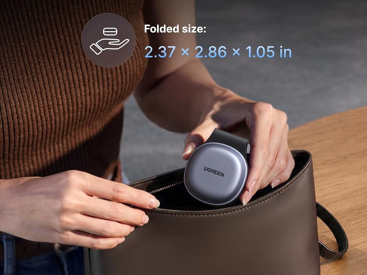 UGREEN MagFlow 25W Pocket Sized 2 in 1 Foldable Wireless Charger 3