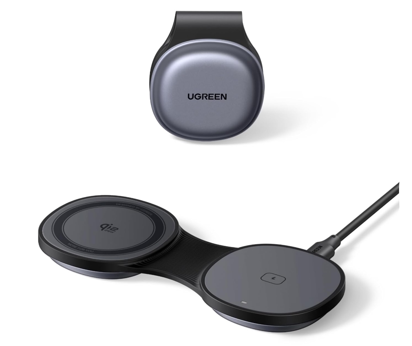 UGREEN MagFlow 25W Pocket Sized 2 in 1 Foldable Wireless Charger