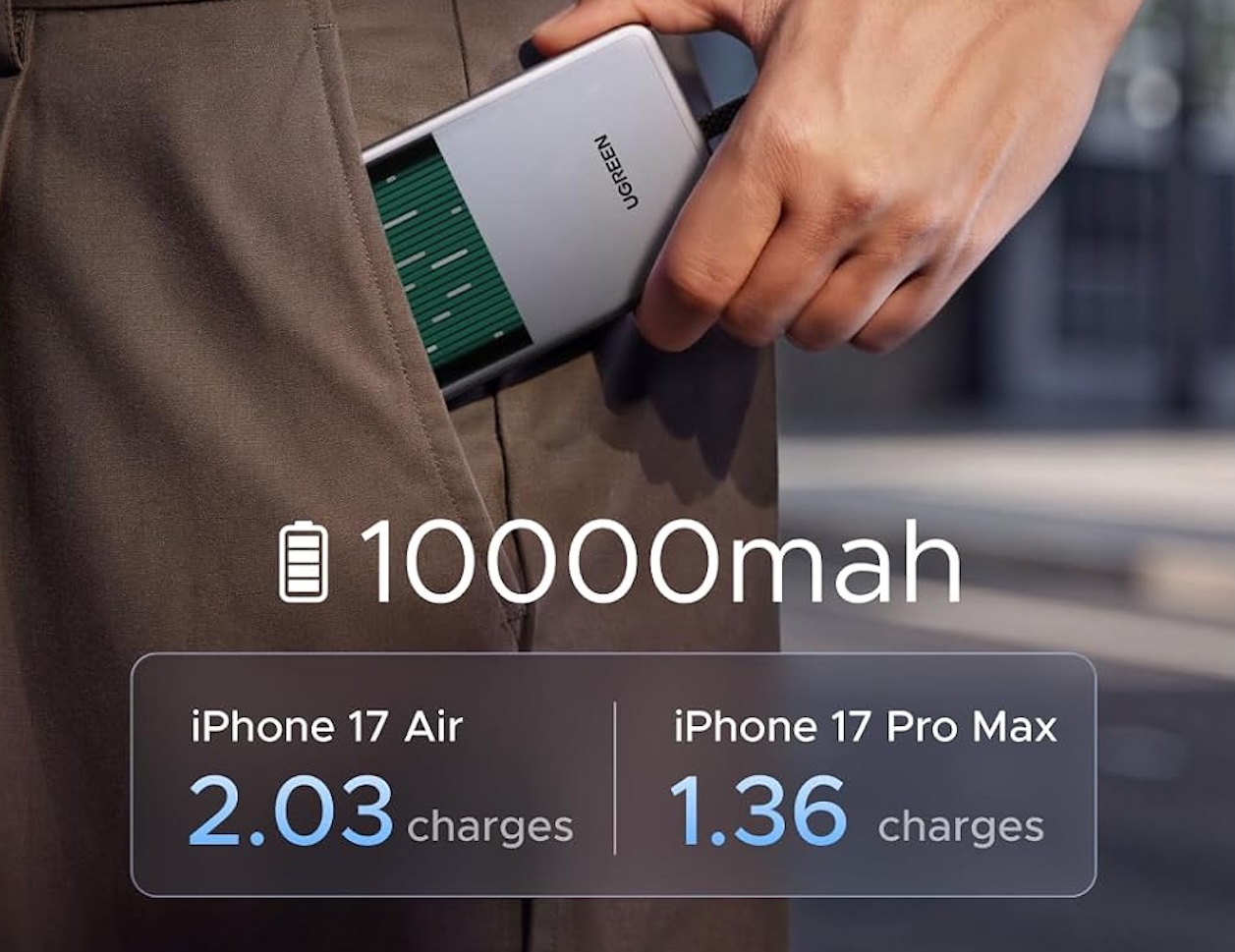 UGREEN MagFlow Pro Qi2 25W Liquid-Cooled Power Bank 10000mAh Magnetic