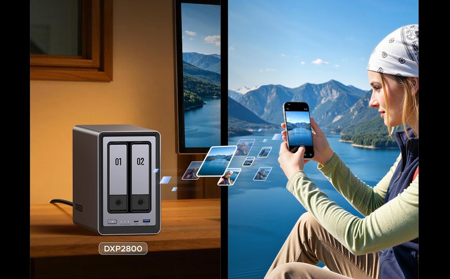 UGREEN NAS DXP2800 2 Bay for Advanced Home Users
