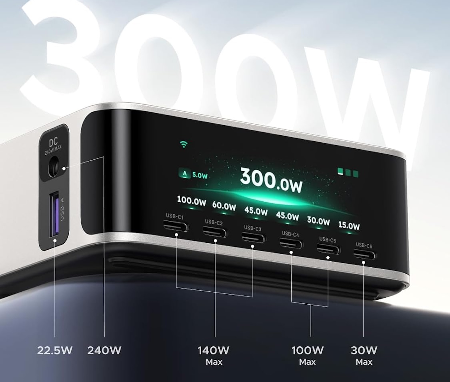 UGREEN Nexode Pro 300W Charging Station with Smart Display
