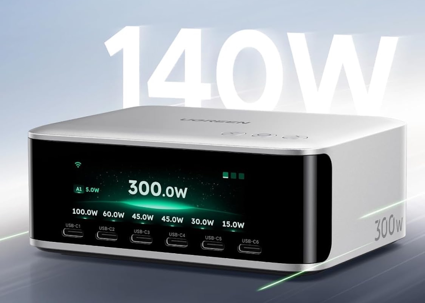 UGREEN Nexode Pro 300W Charging Station with Smart Display