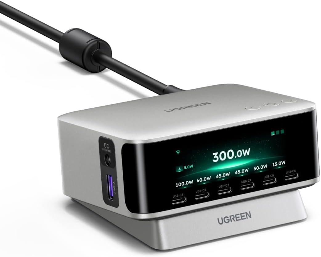UGREEN Nexode Pro 300W Charging Station with Smart Display