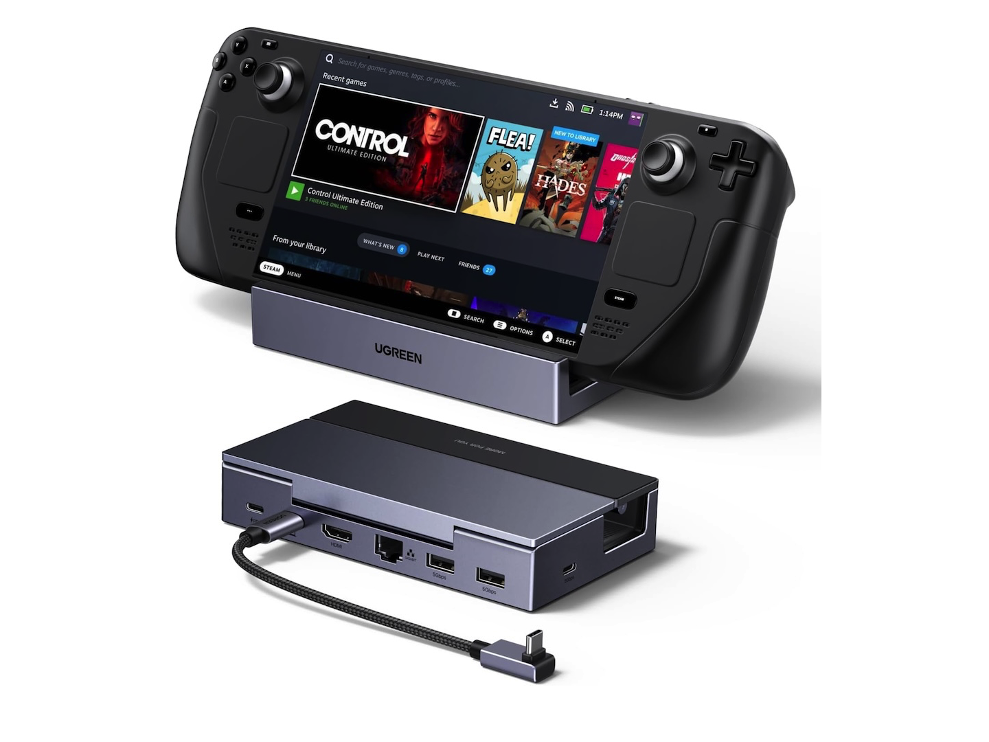 UGREEN Steam Deck Dock 6-in-1 4K@120Hz HDMI 2.1 100W PD