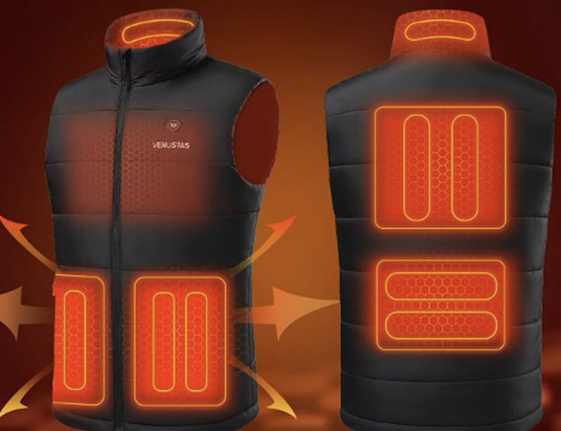 Venustas Men's USB-C Compatible Heated Vest