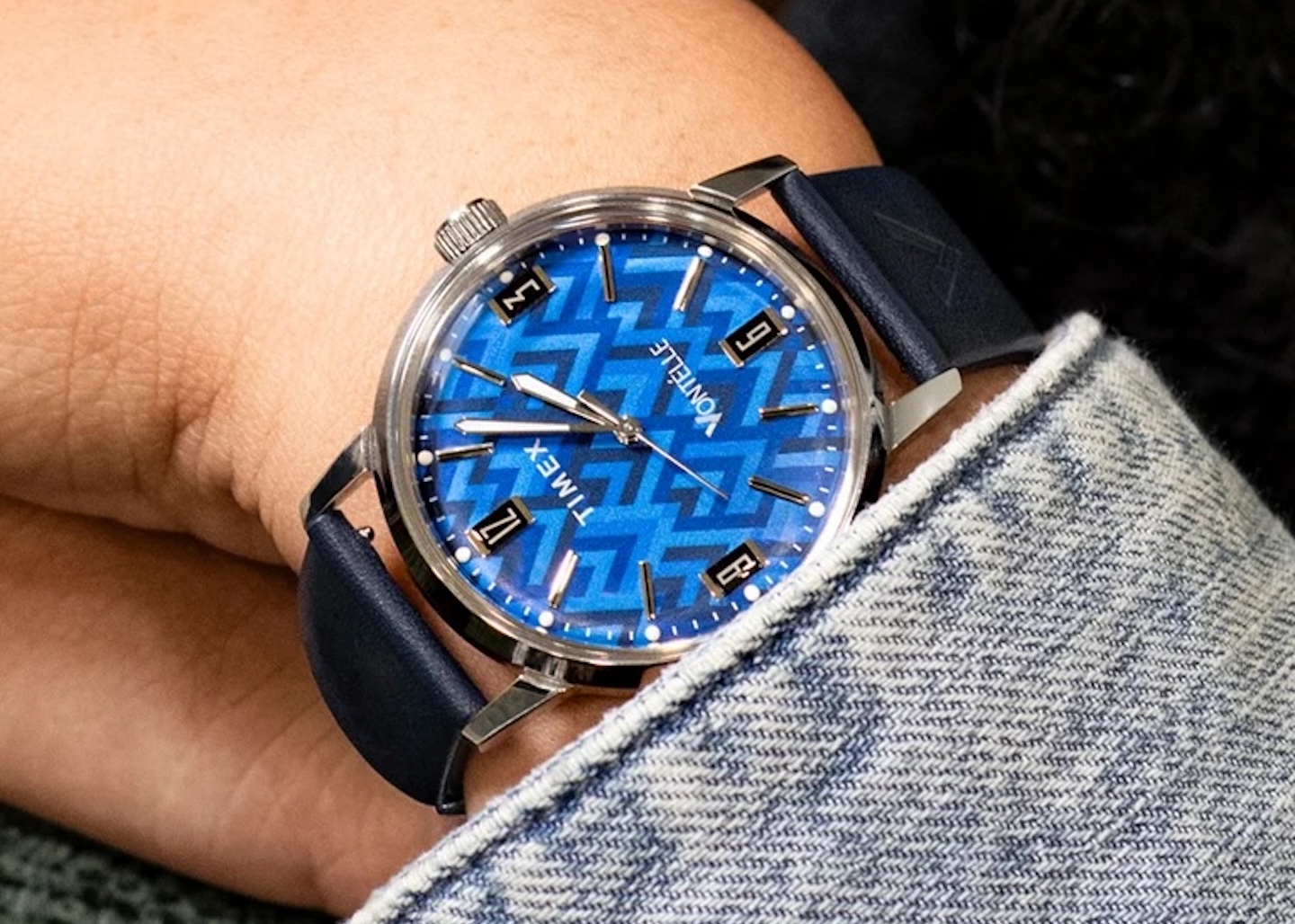 Vontelle x Timex Marlin 40mm Leather Strap Watch 2