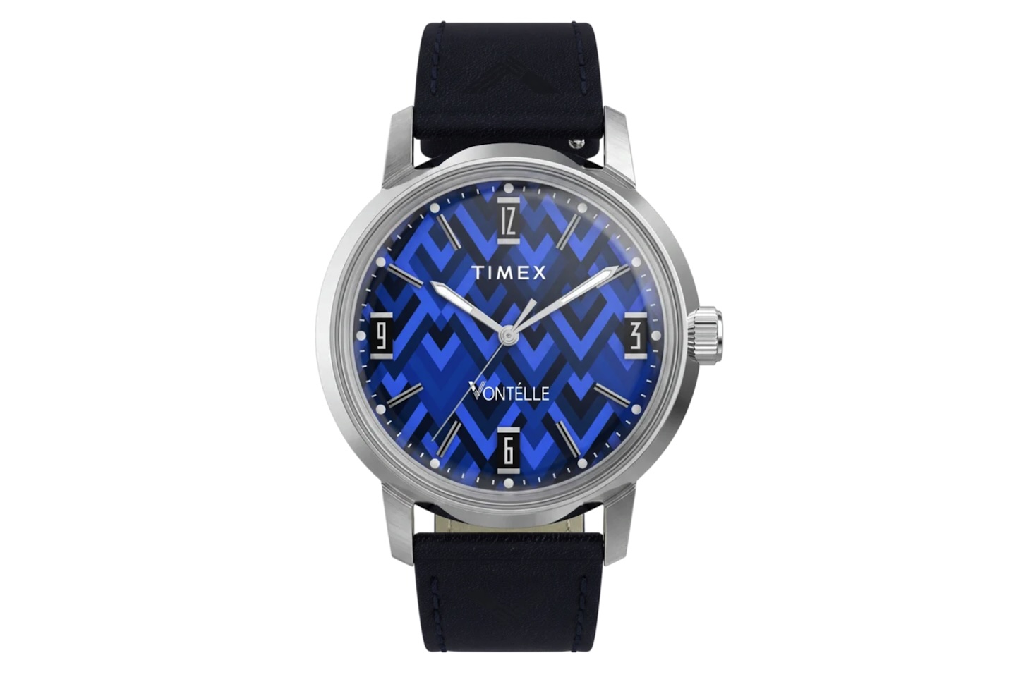 Vontelle x Timex Marlin 40mm Leather Strap Watch 4
