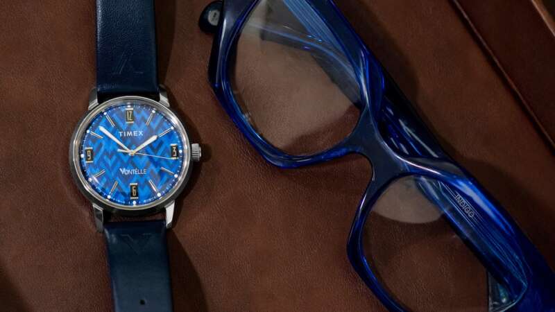 Vontelle x Timex Marlin 40mm Leather Strap Watch