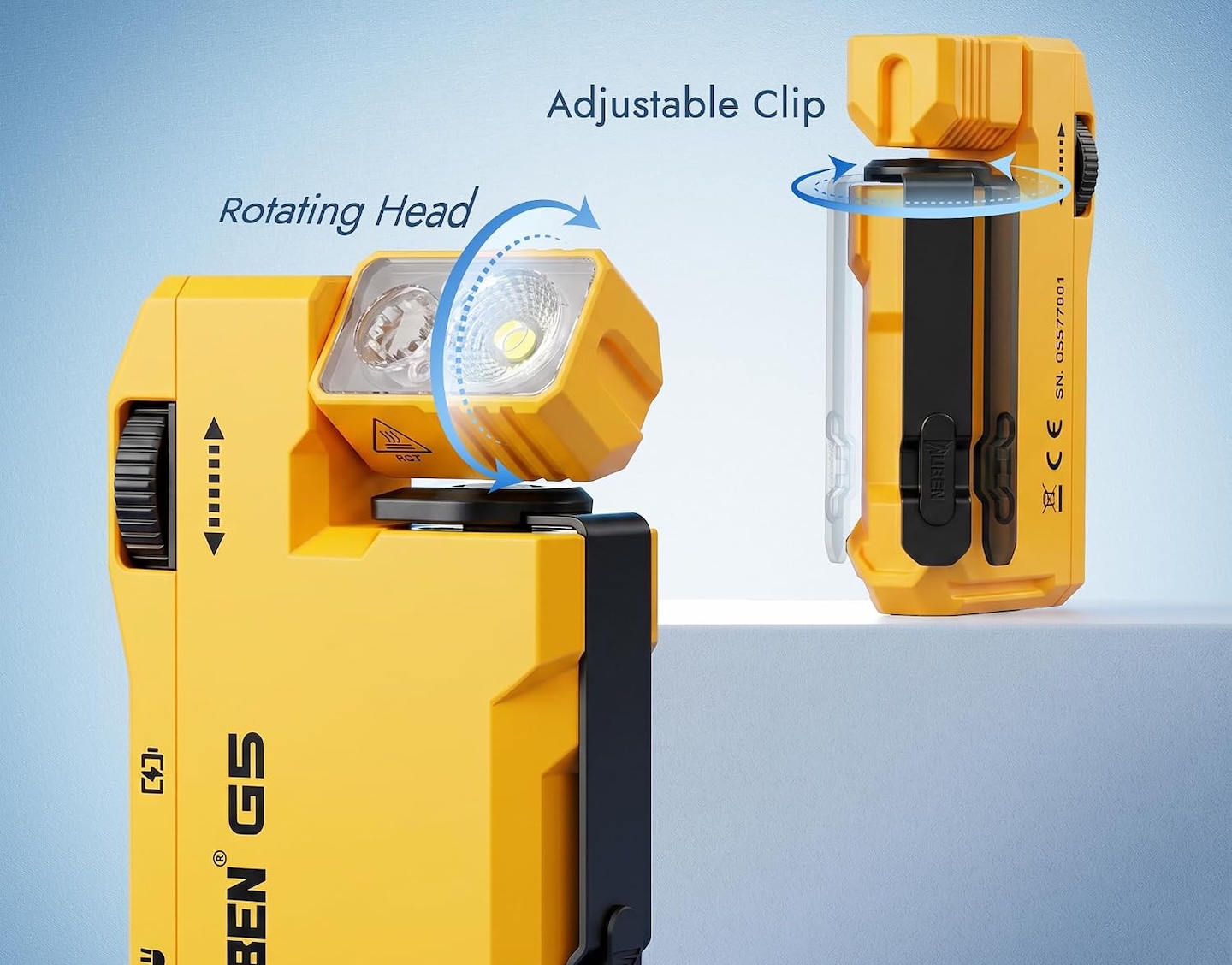 WUBEN G5 EDC Rechargeable Flashlight Mini Bright Small Pocket Flash Light 5