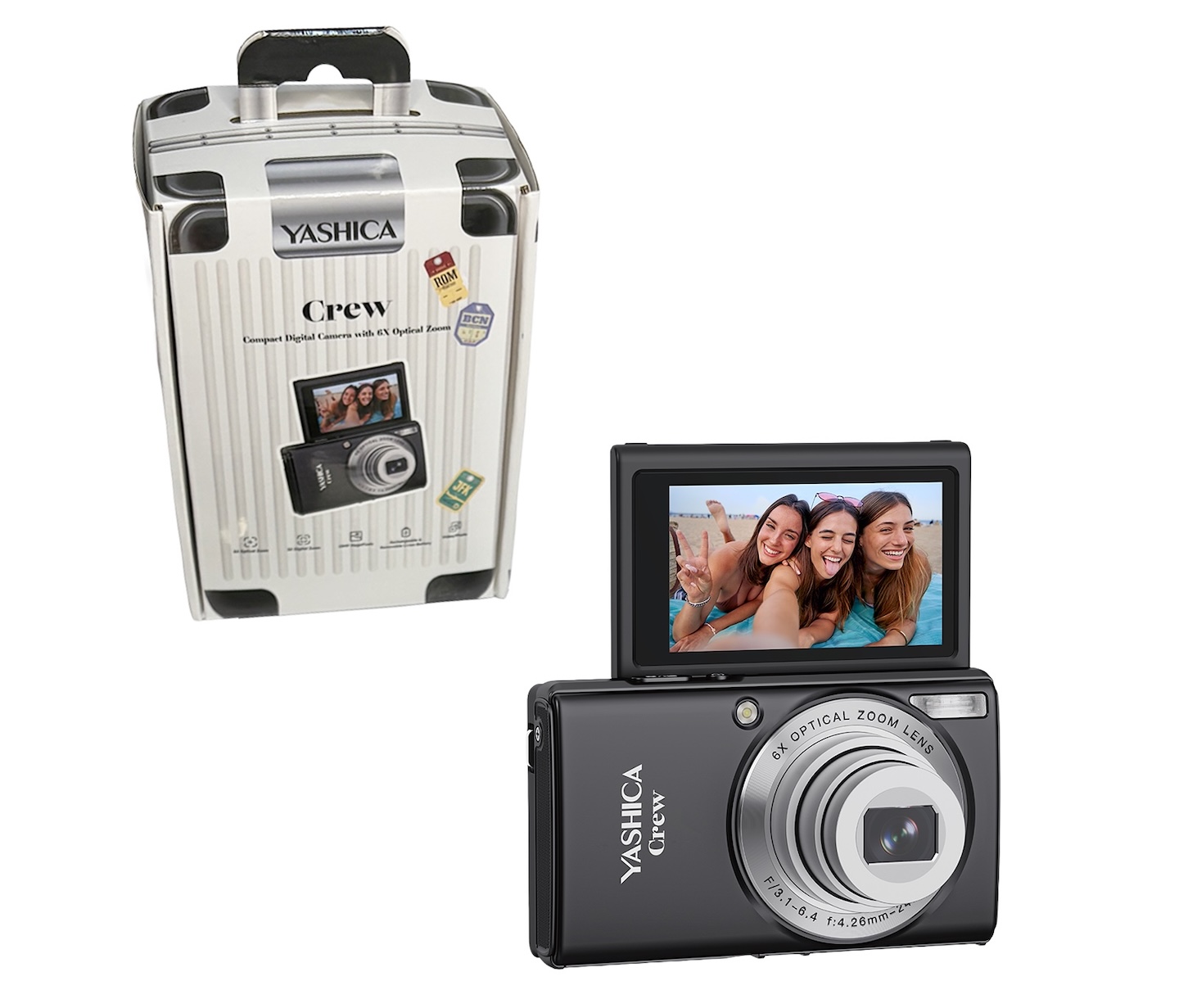 YASHICA Crew Digital Camera Black SKU- YAS-DGCCRE-BK
