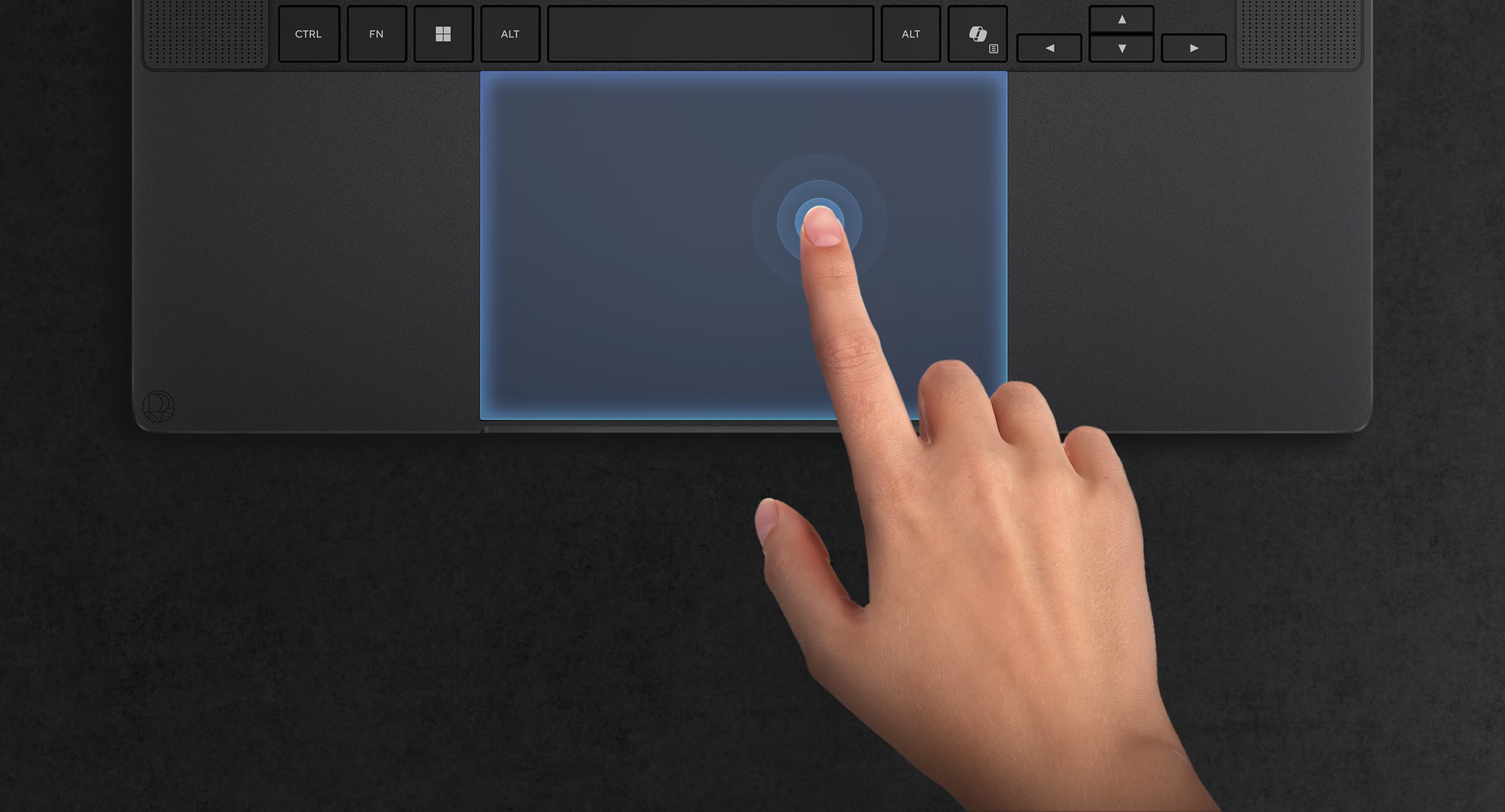 ASUS illustration of the ProArt P16 haptic touchpad