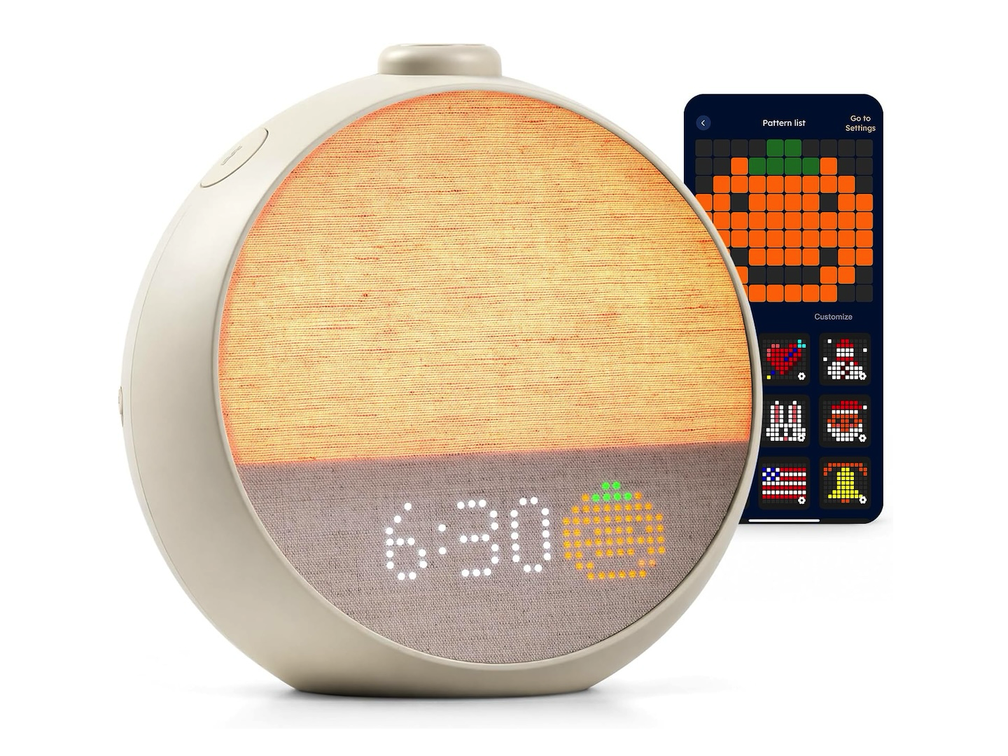ecozy Smart Sunrise Alarm Clock with DIY Pixel 2