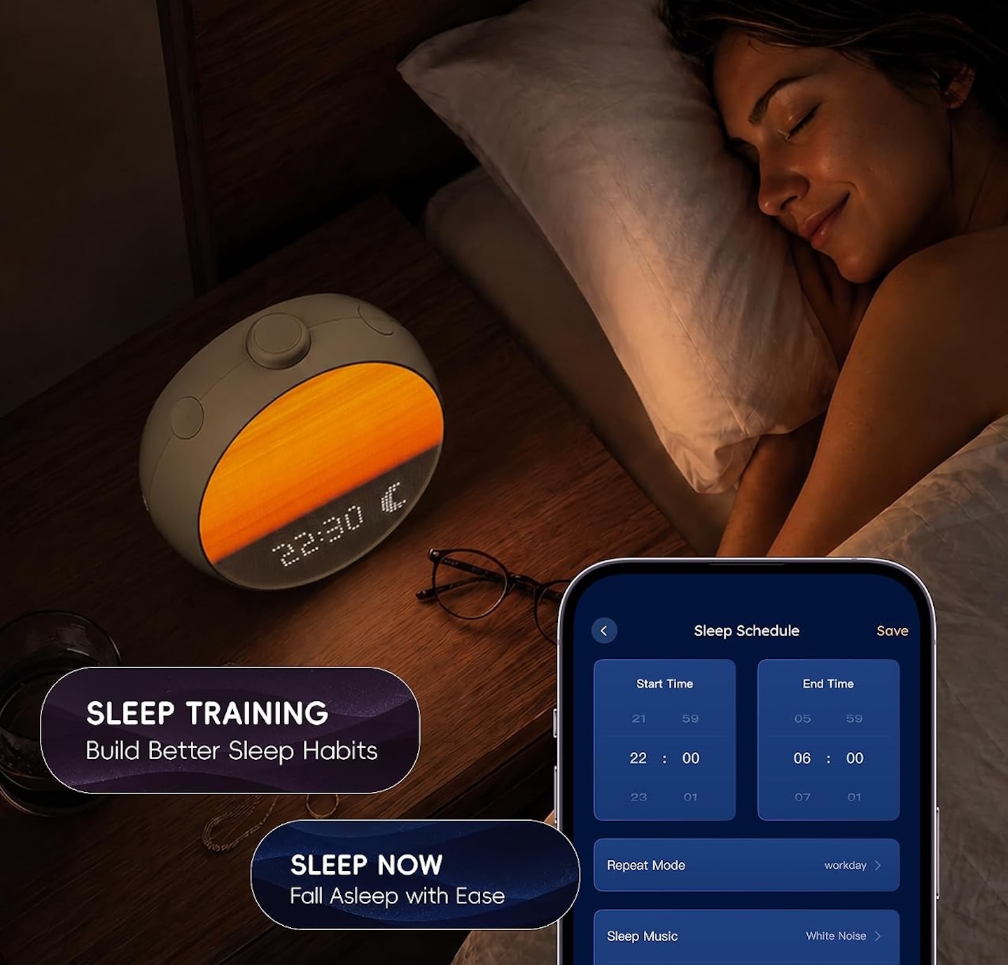 ecozy Smart Sunrise Alarm Clock with DIY Pixel 3