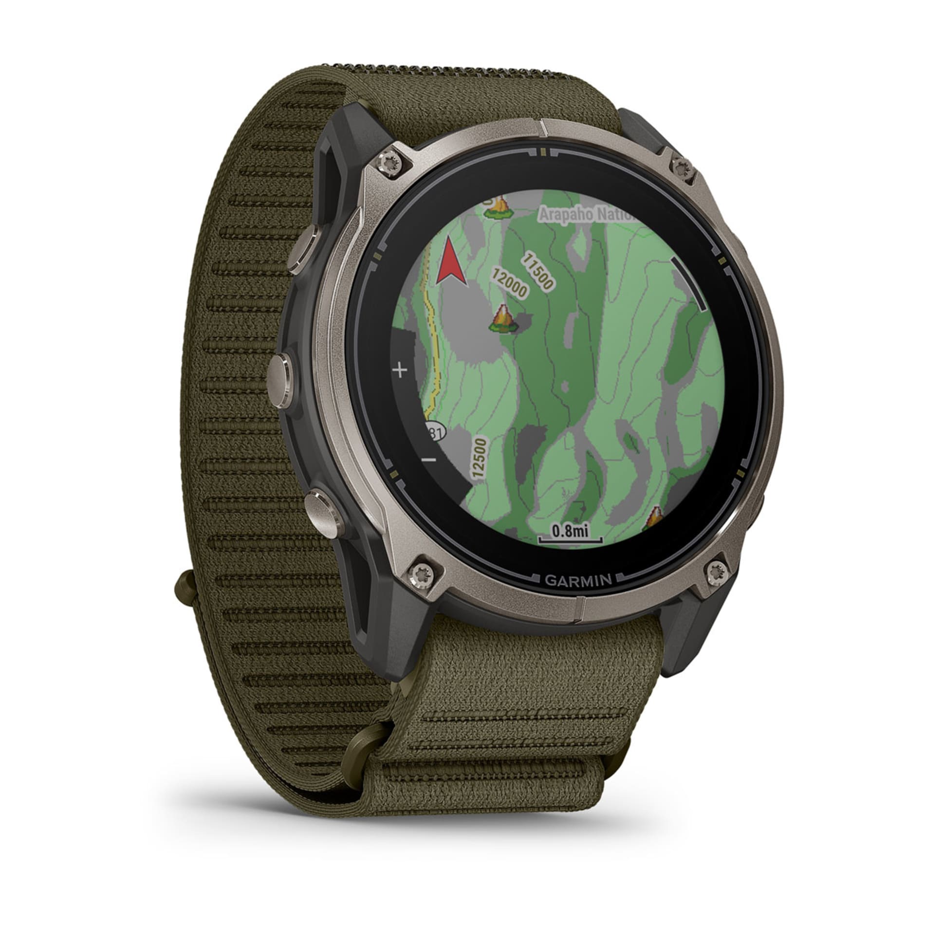 Garmin Enduro 4 displaying a map.