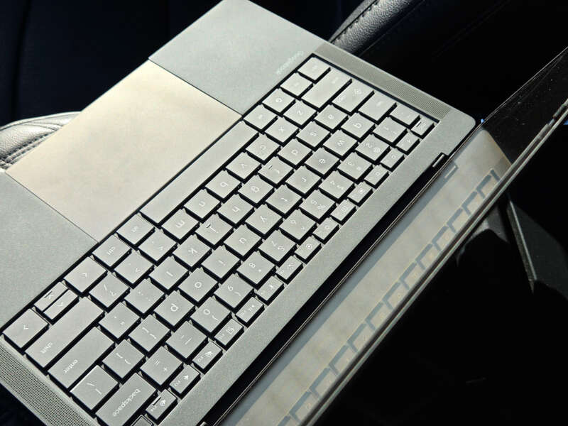 Keyboard and large touchpad on Vincent’s ASUS Googlebook 14.