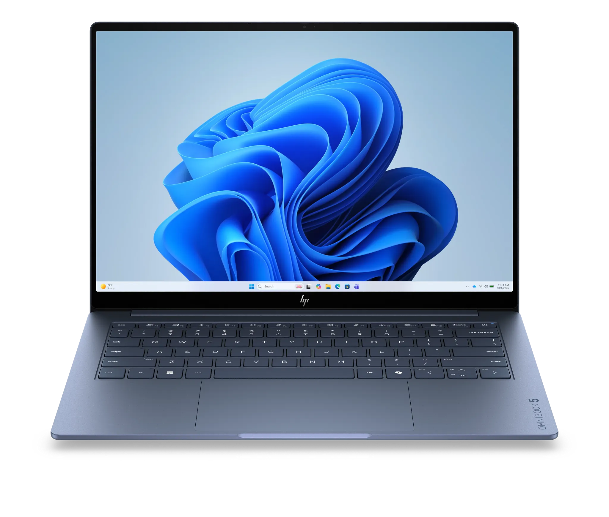 Starlit Blue HP OmniBook 5 14-mh0513nr viewed from the front