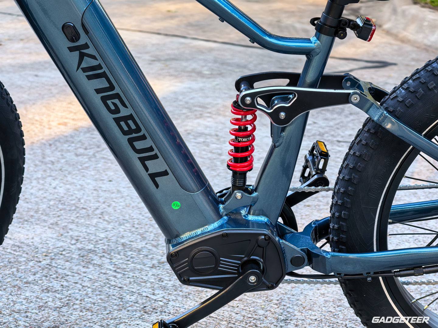 Rover downtube panel and rear suspension