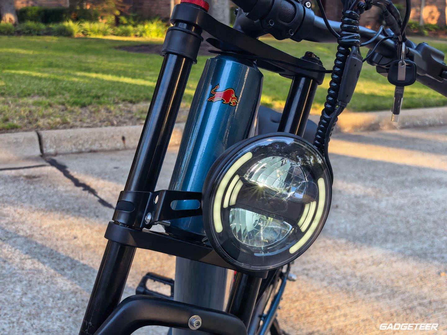 Rover headlight and fork