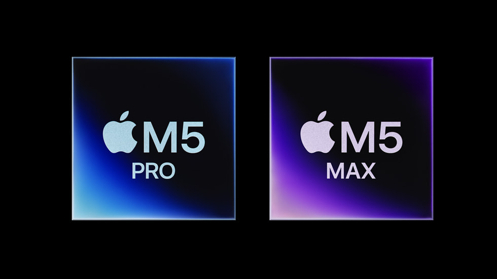 Apple introduced M5 Pro and M5 Max in March 2026. Image: Apple.