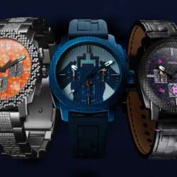 Fossil Minecraft Nether, Dungeons II and End watches on a dark background