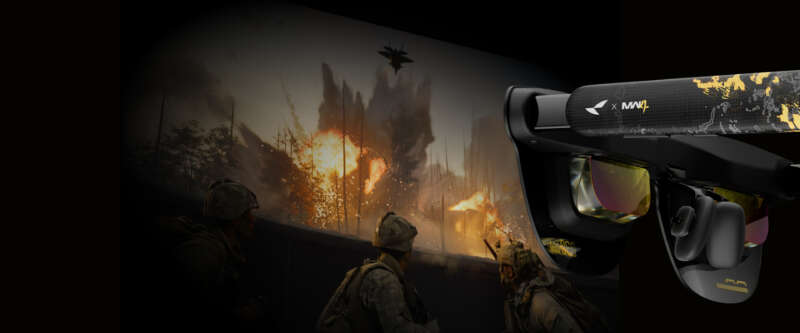 RayNeo GT Max Call of Duty Modern Warfare 4 limited-edition glasses in official game-themed artwork
