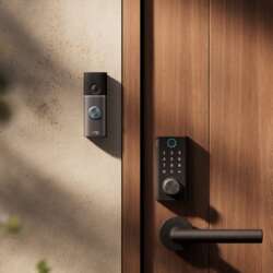 Ring Smart Lock in an official doorway scene