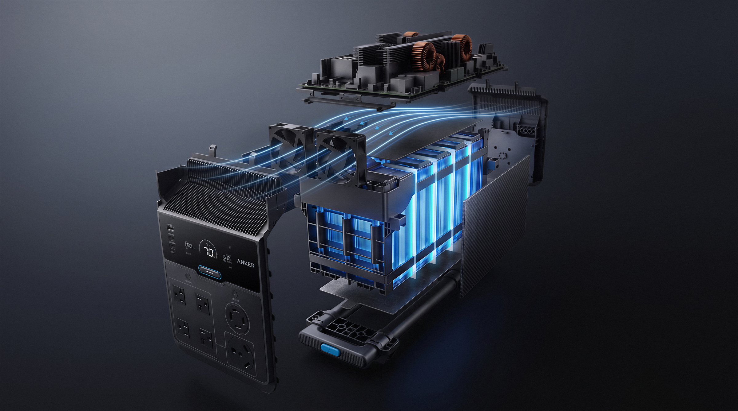 Anker’s cutaway illustration of the S5000 battery and internal components