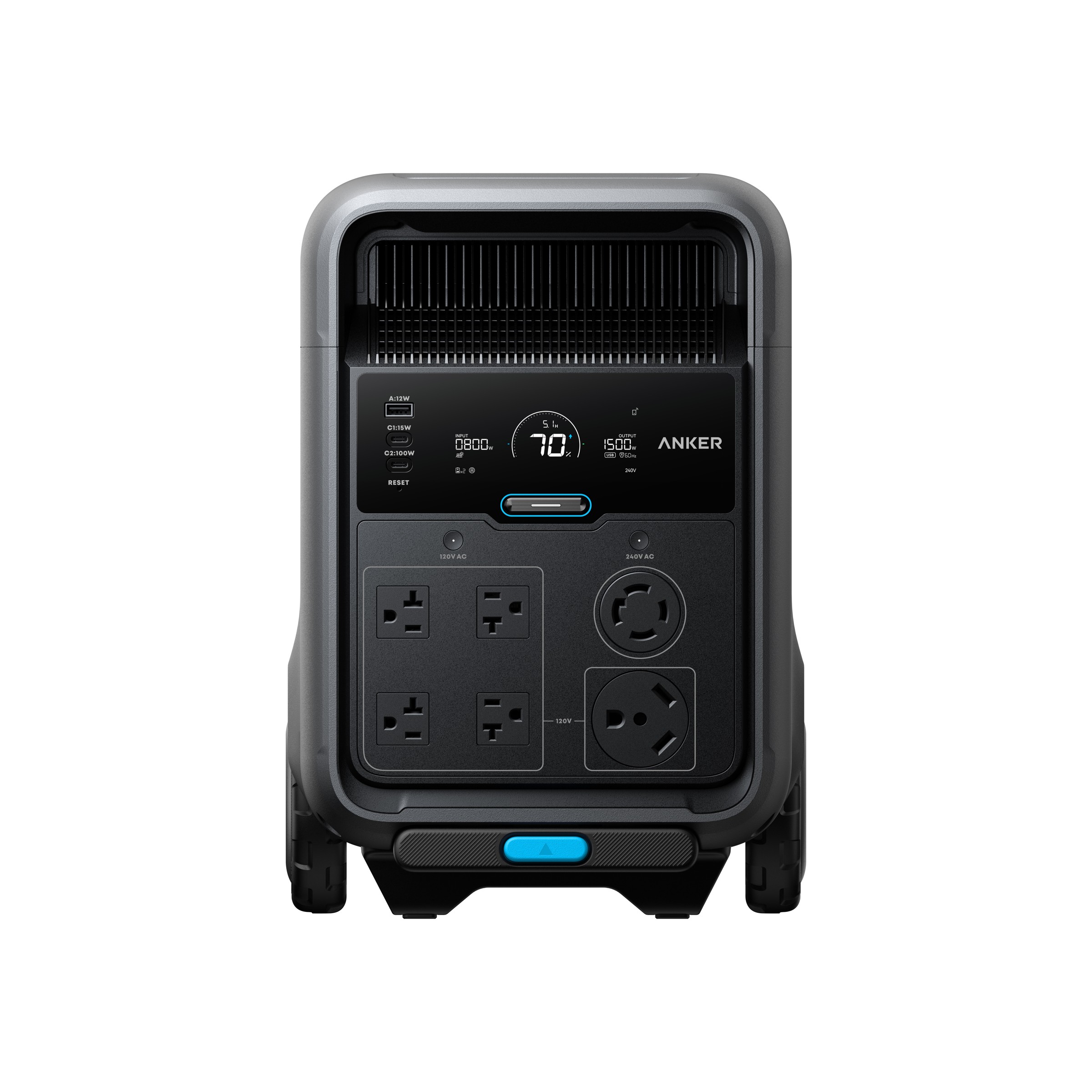S5000 front panel and output connections