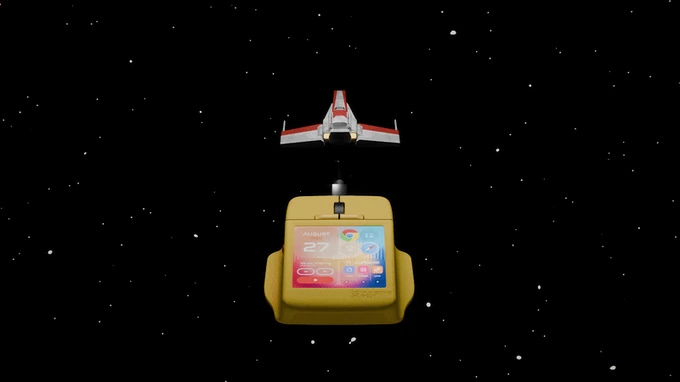 Super Mouse campaign animation illustrating tilt-based motion controls.