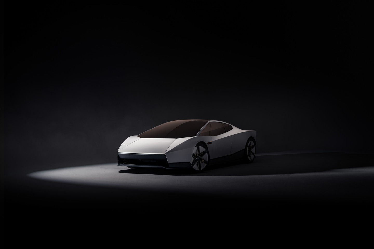 Tesla Roadster front three quarter.