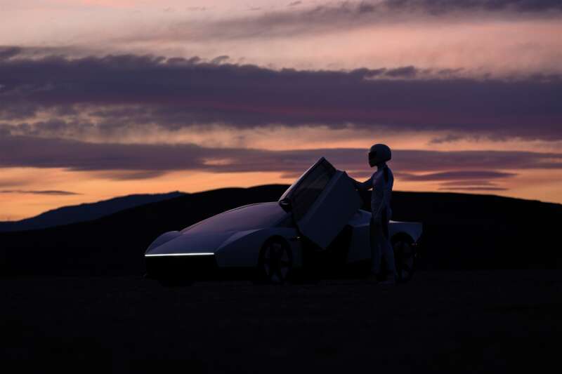 tesla roadster sunset raised door 1440